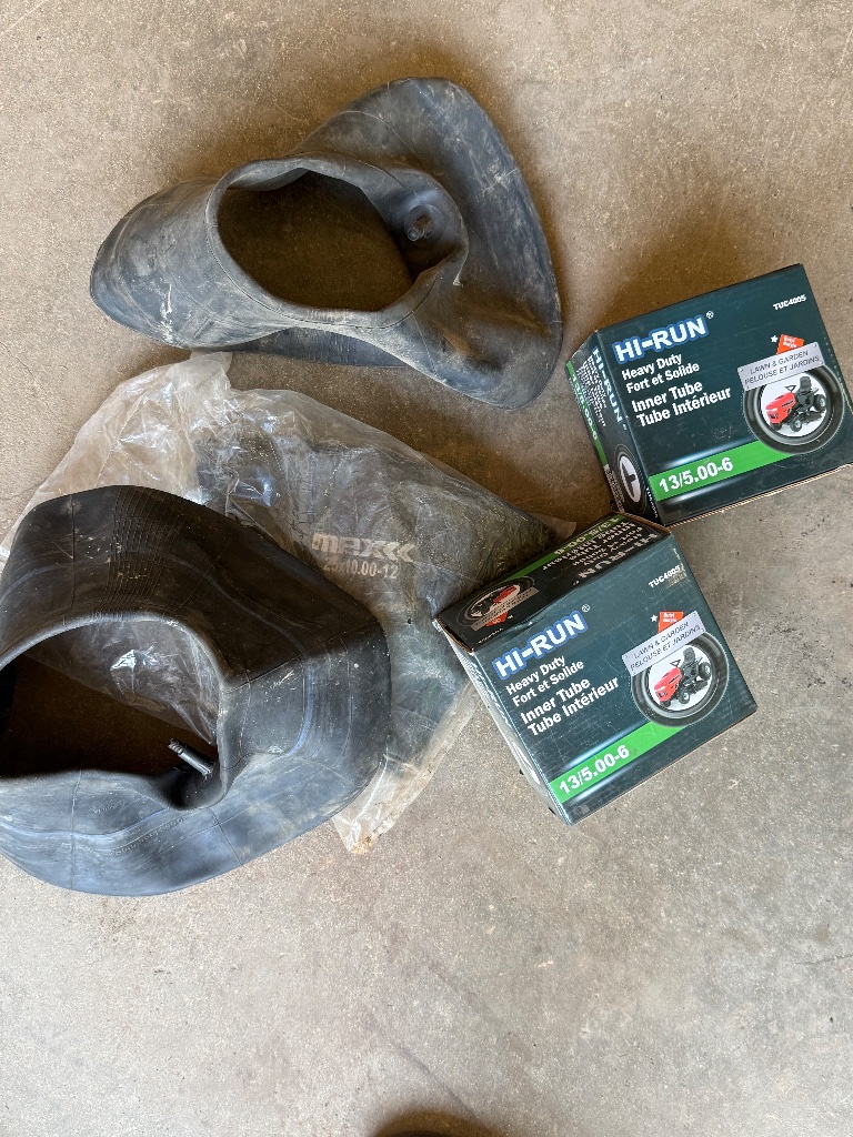 (5) Assorted Lawn & Garden Inner Tubes