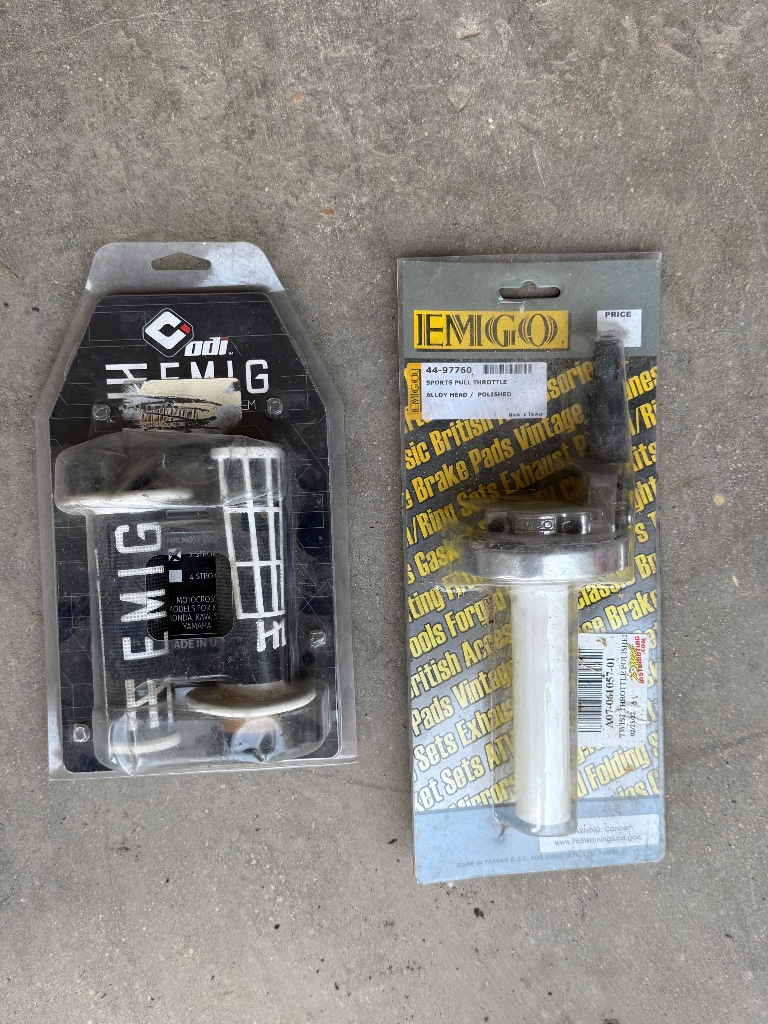 (2) ODI EMIG & EMGO motorcycle throttle assemblies
