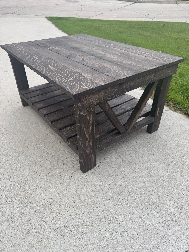 Farmhouse style coffee table